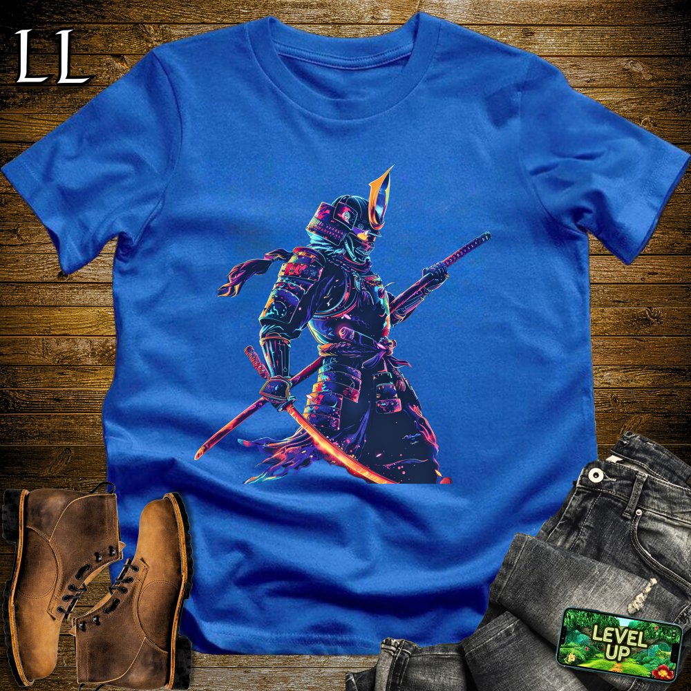 Cosmic Samurai Softstyle Tee - Royal - LegacyLayers