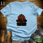 Crimson King Cigar Gorilla Light Blue | Gorilla Graphic Tee