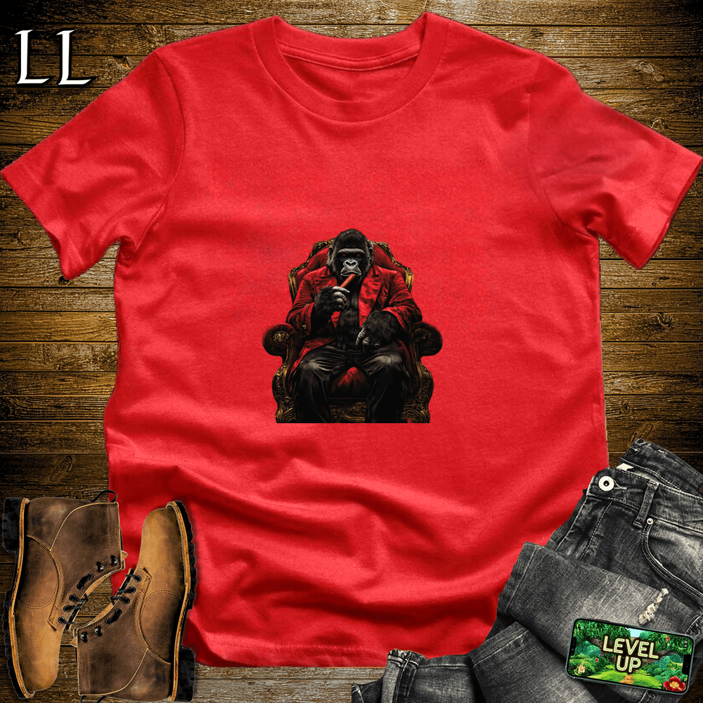 Crimson King Cigar Gorilla Red | Gorilla Graphic Tee