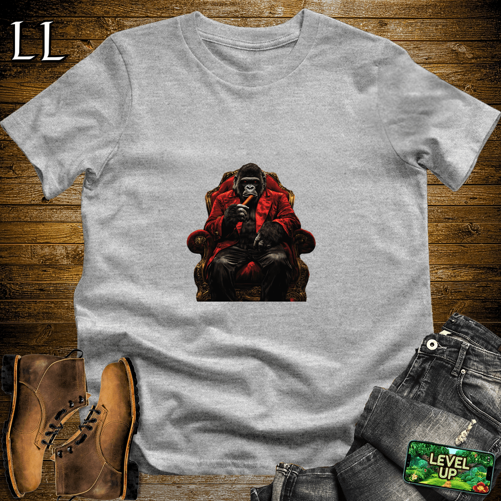 Crimson King Cigar Gorilla Sport Grey | Gorilla Graphic Tee