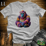 Crochet Gorilla Sport Grey | Crafter's Gorilla Graphic Tee