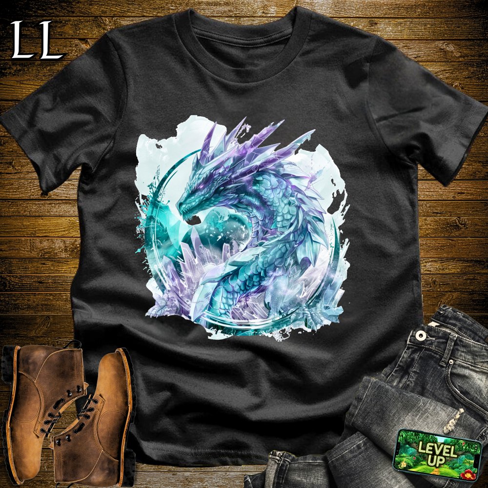 Crystal Dragon Softstyle Tee - Black - LegacyLayers