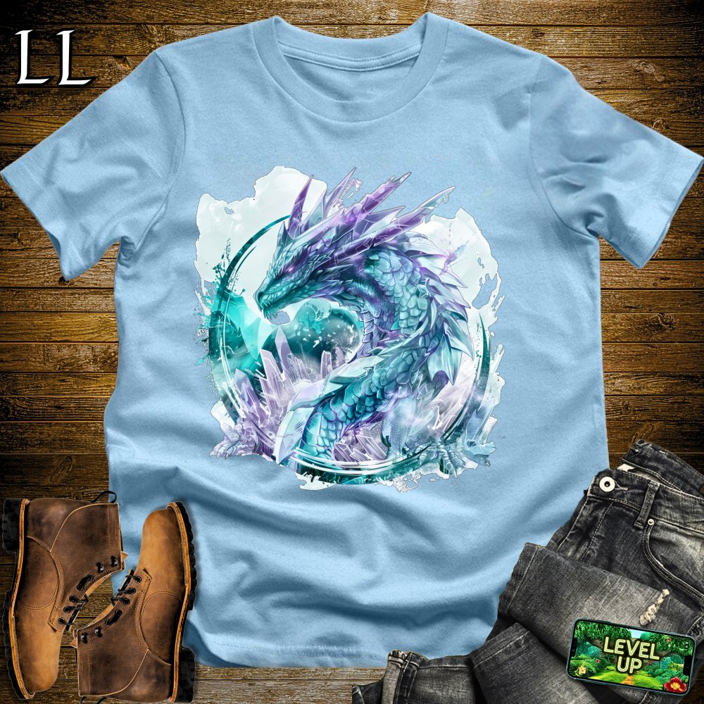 Crystal Dragon Softstyle Tee - Light Blue - LegacyLayers