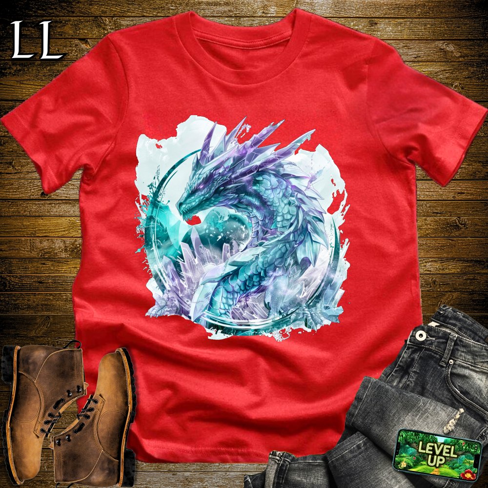 Crystal Dragon Softstyle Tee - Red - LegacyLayers