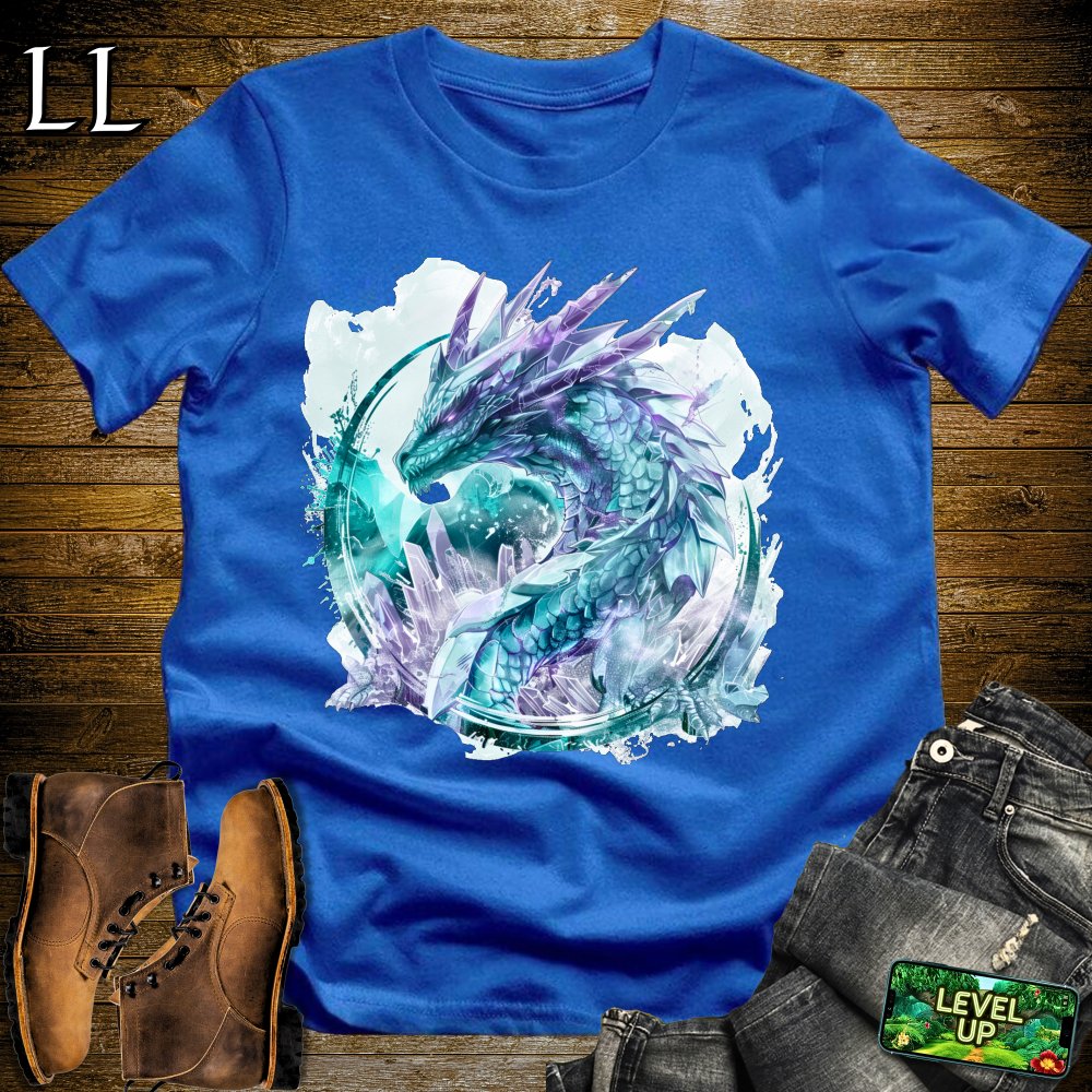 Crystal Dragon Softstyle Tee - Royal - LegacyLayers