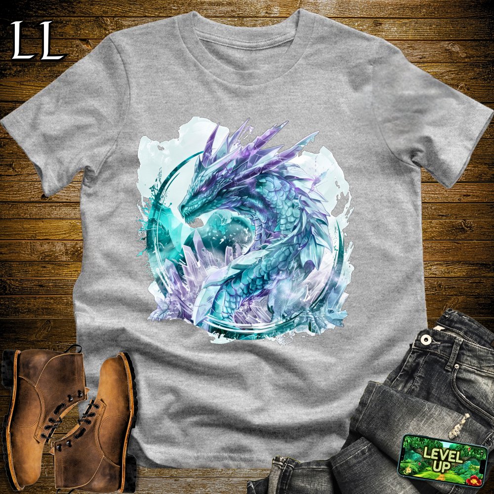 Crystal Dragon Softstyle Tee - Sport Grey - LegacyLayers