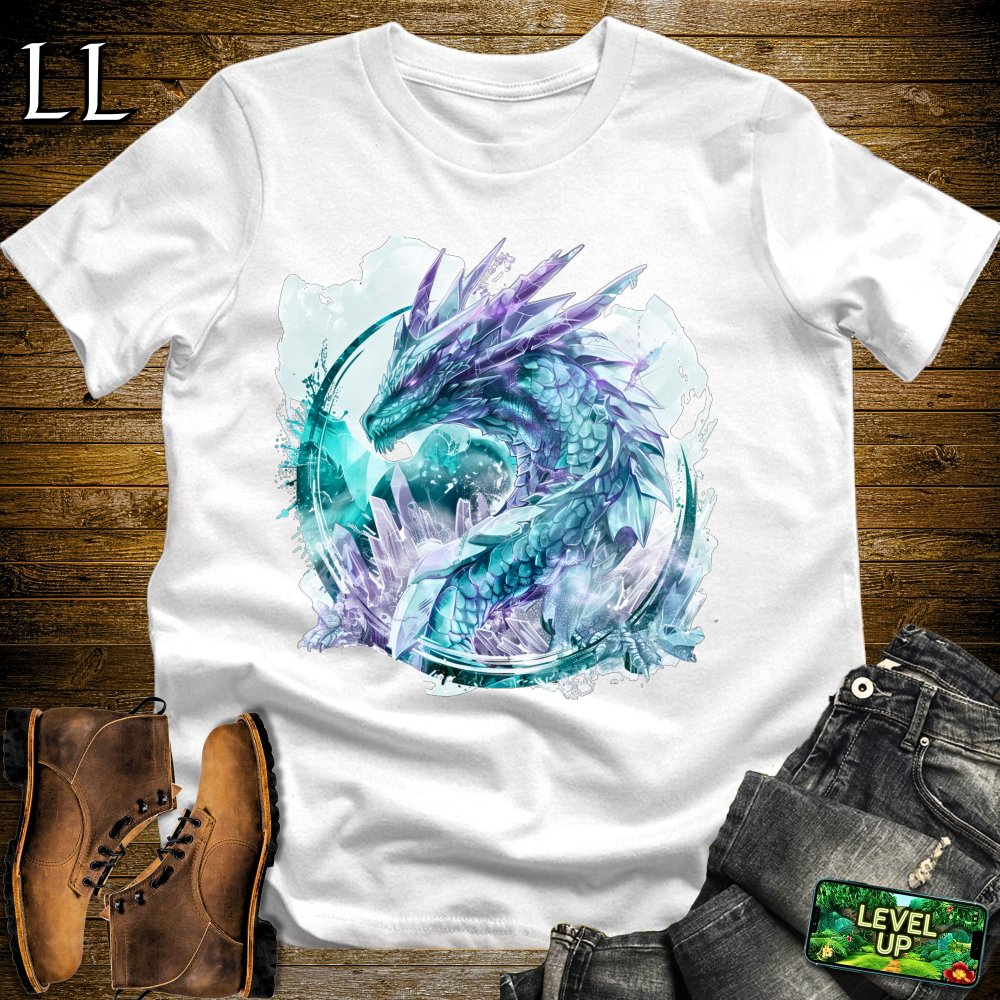 Crystal Dragon Softstyle Tee - White - LegacyLayers