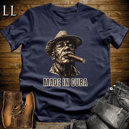 Stogie Made In Cuba Softstyle T-Shirt Navy | Cigar Gift