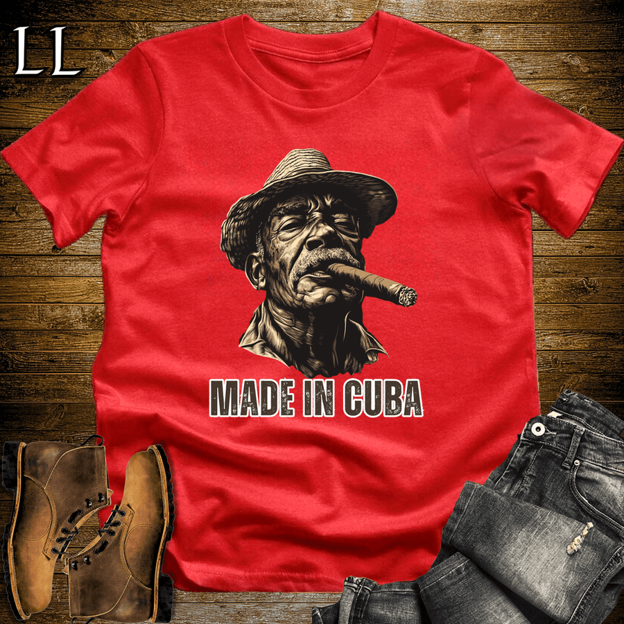 Stogie Made In Cuba Softstyle T-Shirt Red | Cigar Gift
