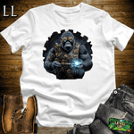 Cyberpunk Gorilla White | Futuristic Shirt