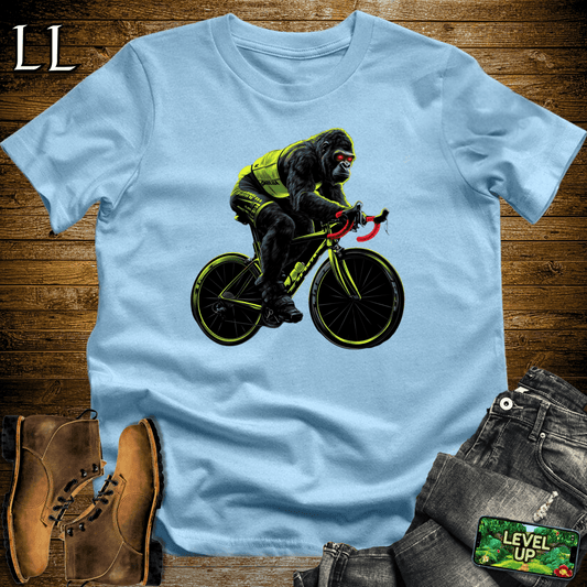 Cyclist Gorilla Softstyle Tee - Light Blue - LegacyLayers