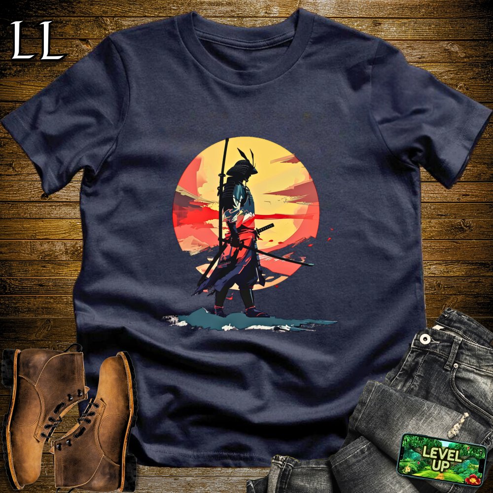 Dawn of the Samurai Softstyle Tee - Navy - LegacyLayers