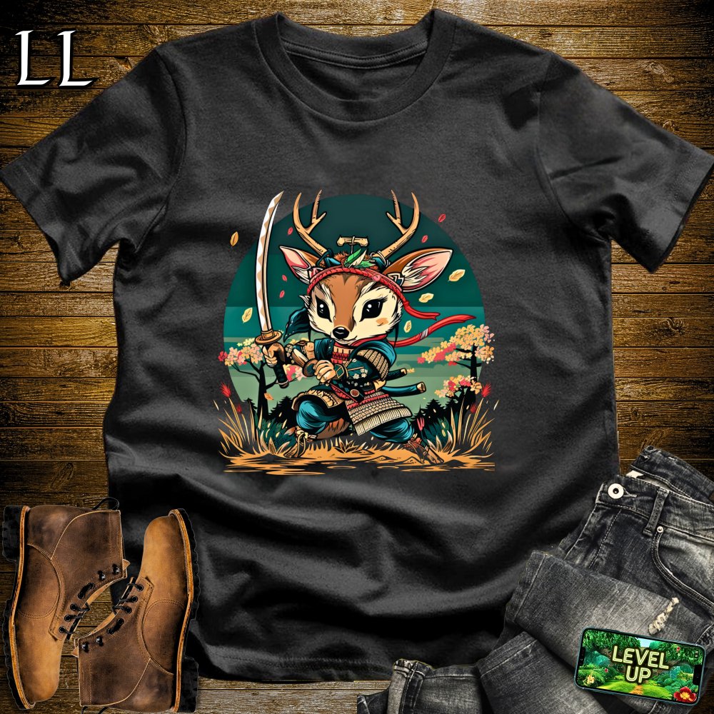 Deer Samurai Softstyle Tee Black | Samurai Tee