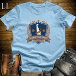 Delaware Cigar Smoker Shield T-Shirt Light Blue | Cigar Crest Gift Tee