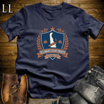 Delaware Cigar Smoker Shield T-Shirt Navy | Cigar Crest Gift Tee