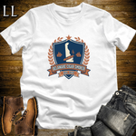 Delaware Cigar Smoker Shield T-Shirt White | Cigar Crest Gift Tee