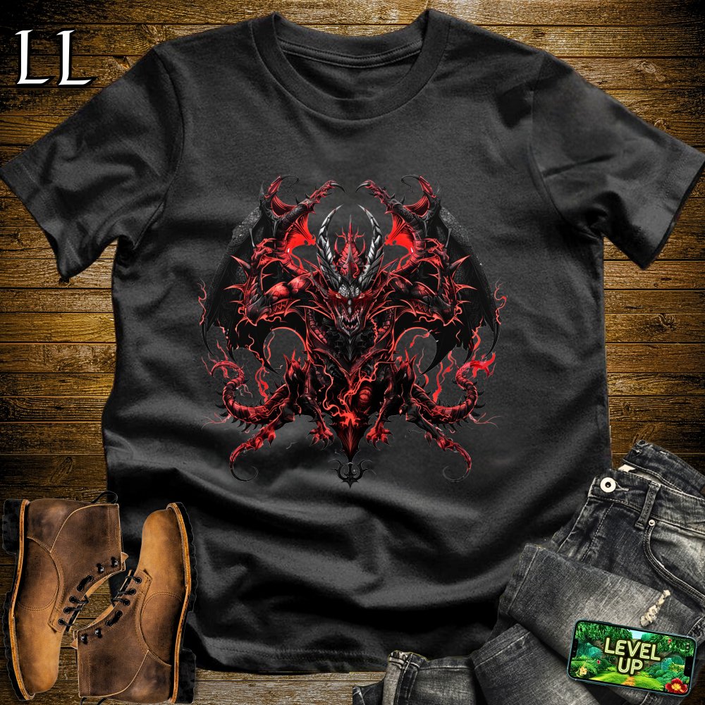 Demon Dragon Softstyle Tee - Black - LegacyLayers