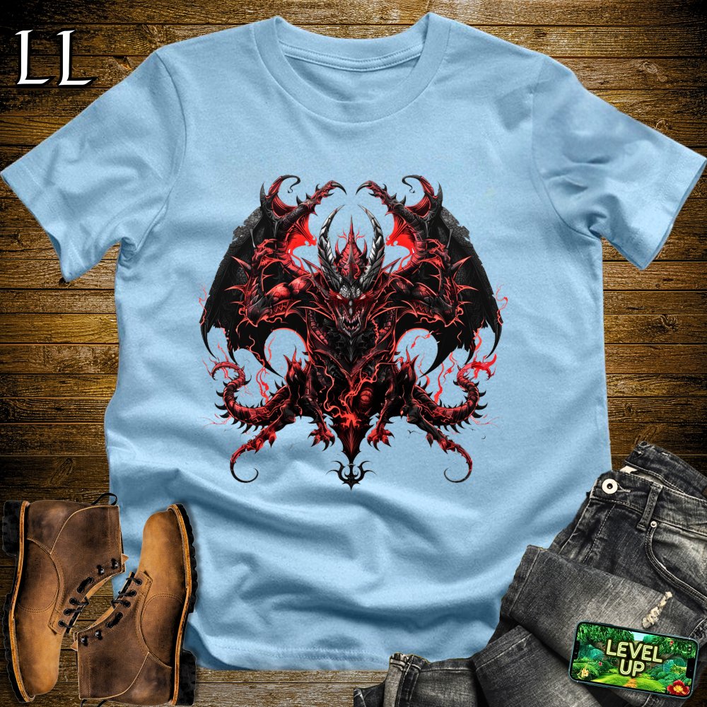 Demon Dragon Softstyle Tee - Light Blue - LegacyLayers