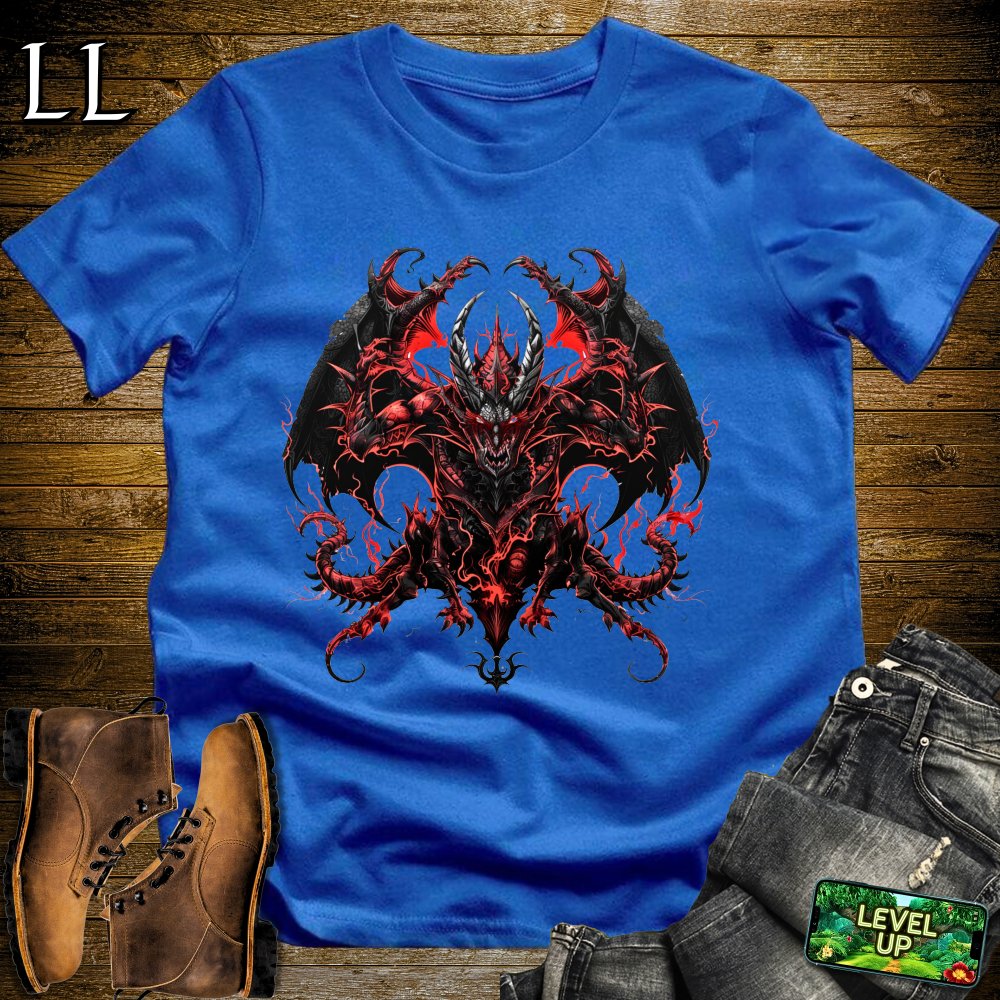 Demon Dragon Softstyle Tee - Royal - LegacyLayers