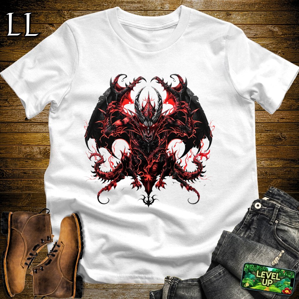 Demon Dragon Softstyle Tee - White - LegacyLayers