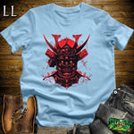 Demon Samurai Mask Softstyle Tee Light Blue | Samurai Tee