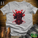 Demon Samurai Mask Softstyle Tee Sport Grey | Samurai Tee