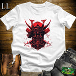 Demon Samurai Mask Softstyle Tee White | Samurai Tee