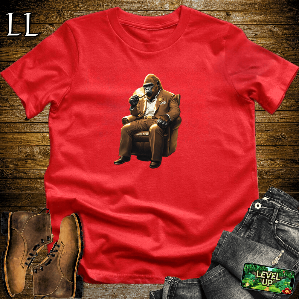 Desert Cigar Gorilla Red | Gorilla Graphic Tee Gift