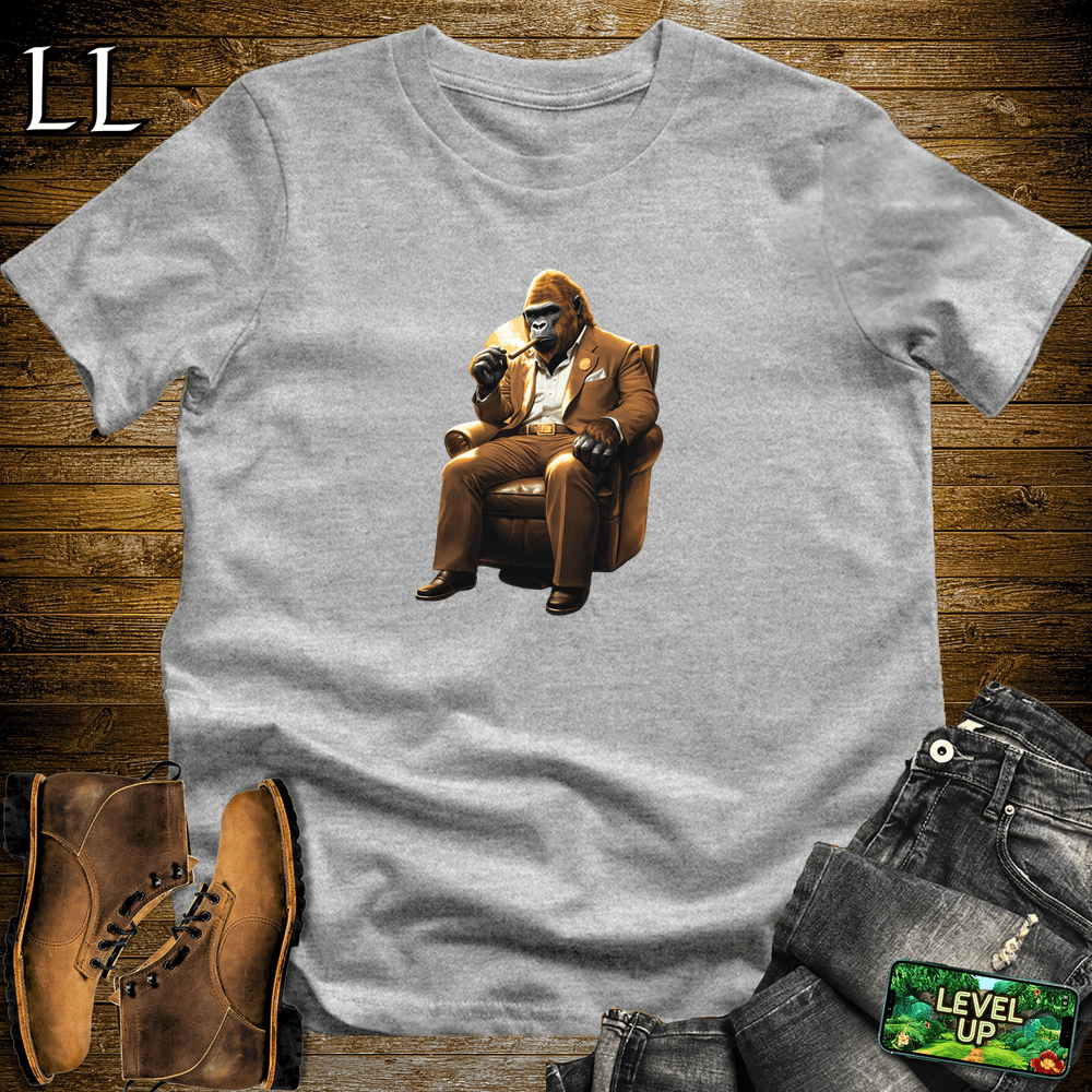 Desert Cigar Gorilla Sport Grey | Gorilla Graphic Tee Gift