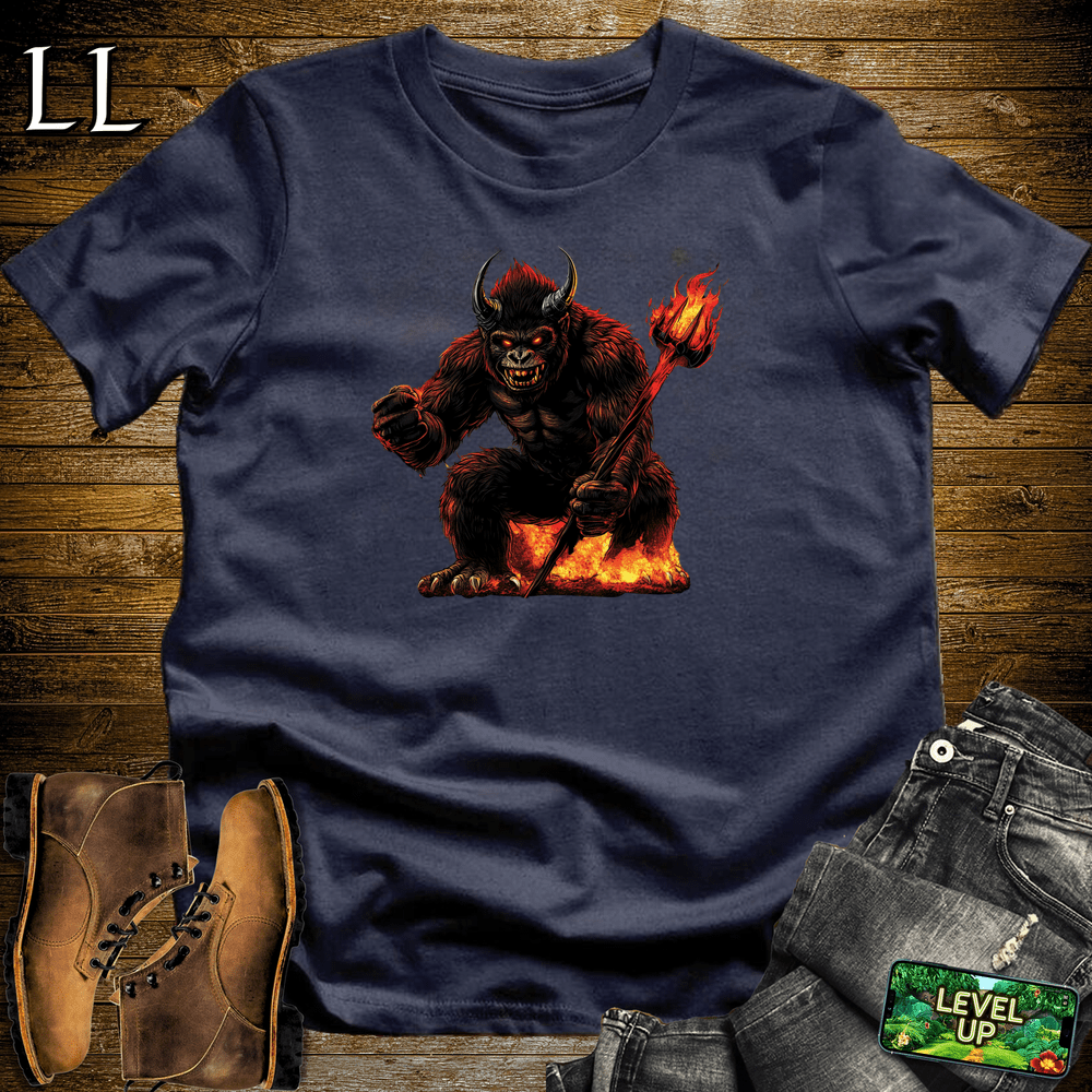 Devil Gorilla Navy | Edgy Character Tee