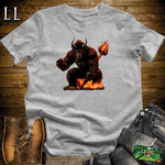 Devil Gorilla Sport Grey | Edgy Character Tee