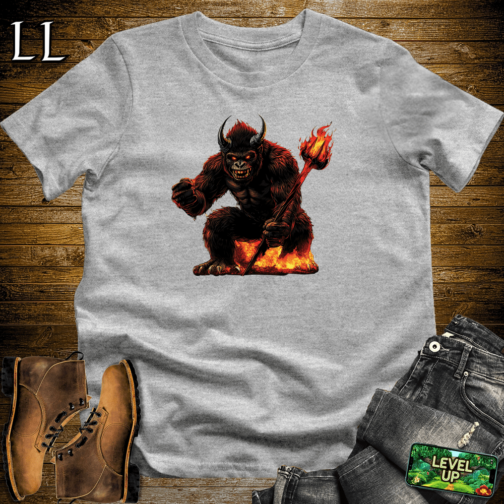 Devil Gorilla Sport Grey | Edgy Character Tee