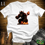 Devil Gorilla White | Edgy Character Tee