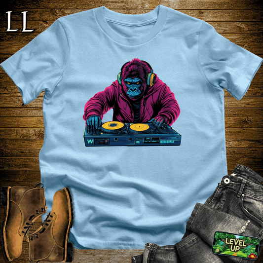 DJ Gorilla Softstyle Tee - Light Blue - LegacyLayers