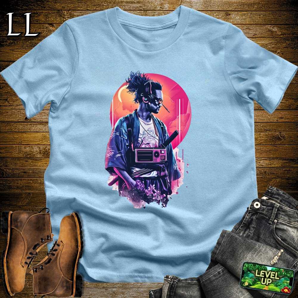 DJ Samurai Softstyle Tee - Light Blue - LegacyLayers