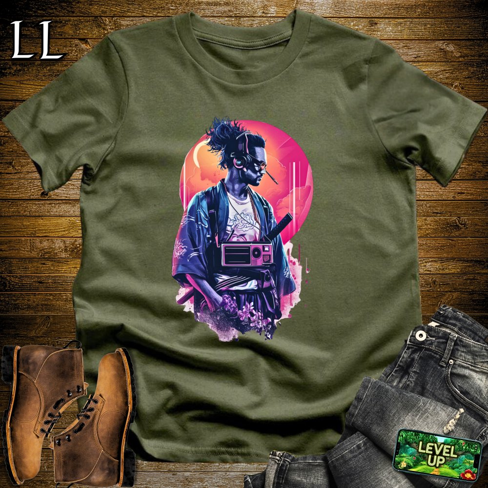 DJ Samurai Softstyle Tee Military Green | Samurai Tee