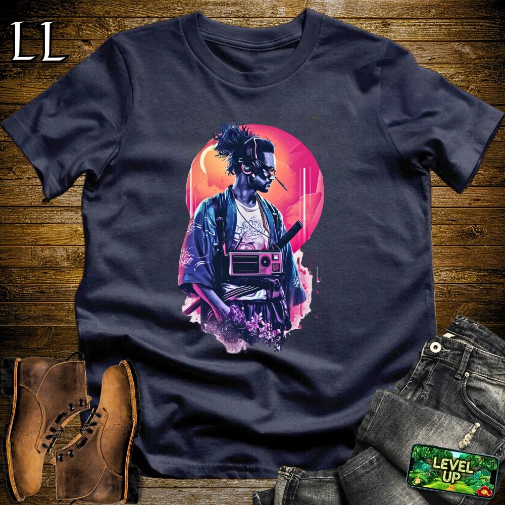 DJ Samurai Softstyle Tee - Navy - LegacyLayers