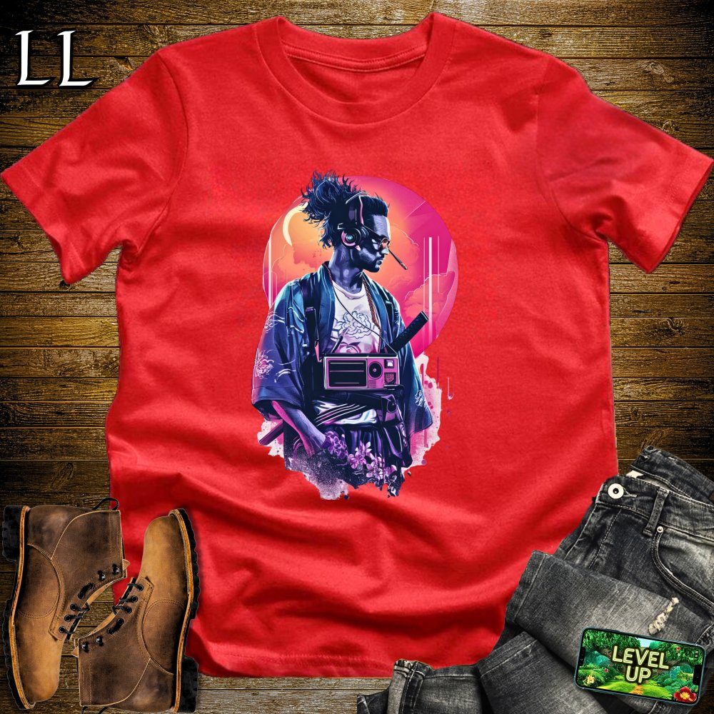 DJ Samurai Softstyle Tee - Red - LegacyLayers