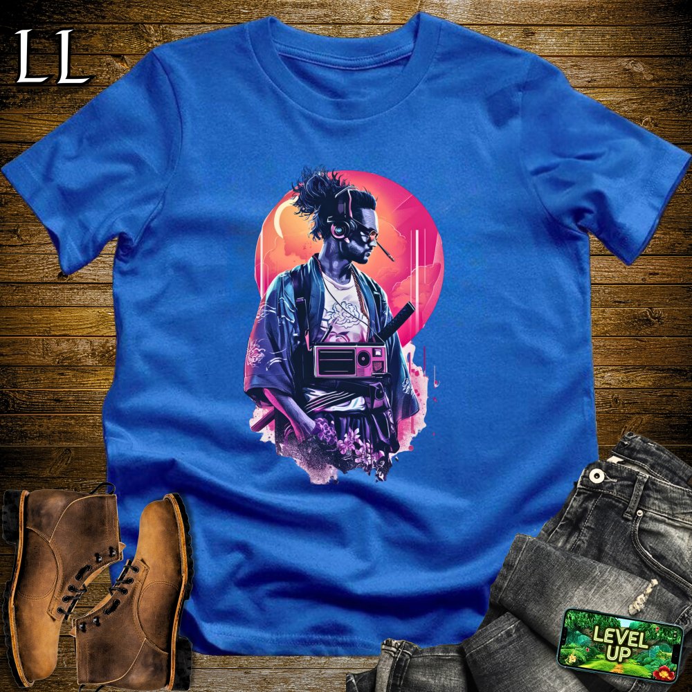 DJ Samurai Softstyle Tee - Royal - LegacyLayers