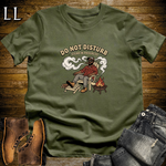 Do Not Disturb Cigar in Progress 1 T-Shirt Military Green | Funny Cigar Tee Gift