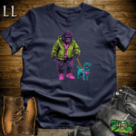 Dog Walker Gorilla Softstyle Tee - Navy - LegacyLayers