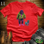 Dog Walker Gorilla Softstyle Tee - Red - LegacyLayers
