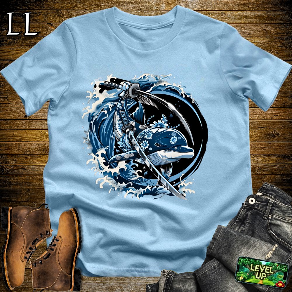 Dolphin Samurai Softstyle Tee Light Blue | Samurai Tee
