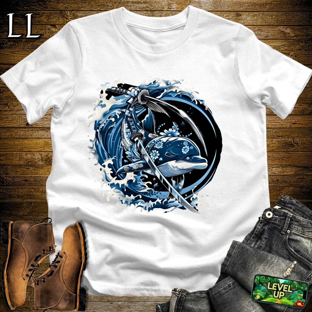 Dolphin Samurai Softstyle Tee White | Samurai Tee
