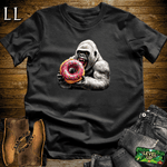 Donut Gorilla Black | Funny Food Lover Tee
