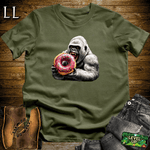 Donut Gorilla Military Green | Funny Food Lover Tee