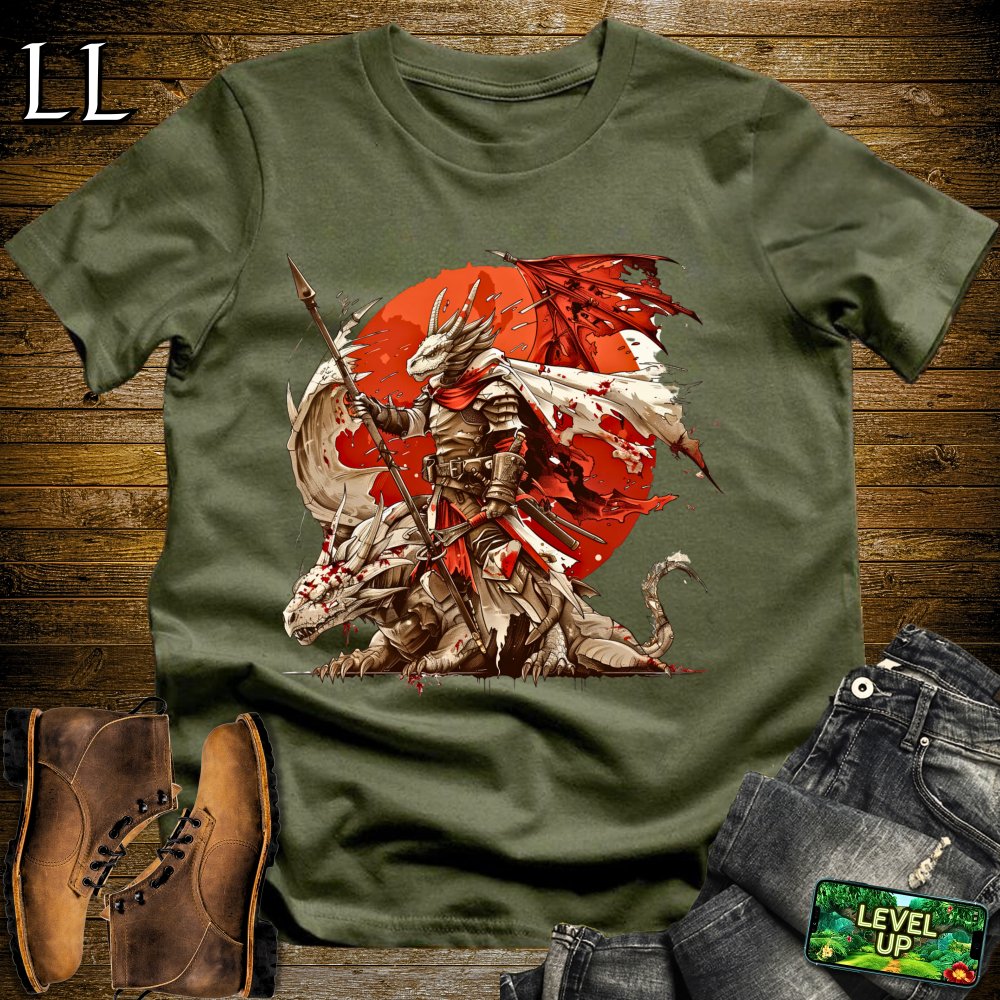 Dragon Rider Softstyle Tee - Military Green - LegacyLayers