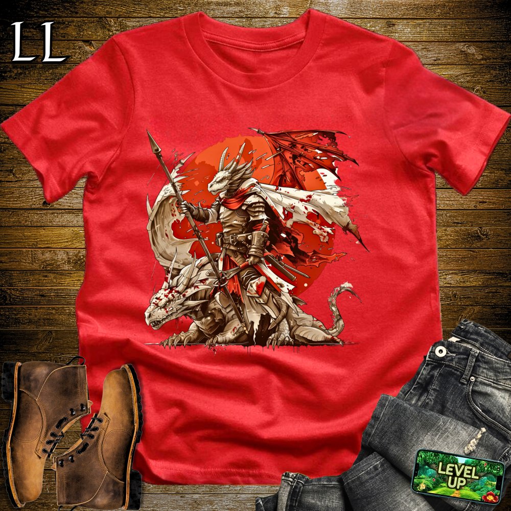 Dragon Rider Softstyle Tee - Red - LegacyLayers