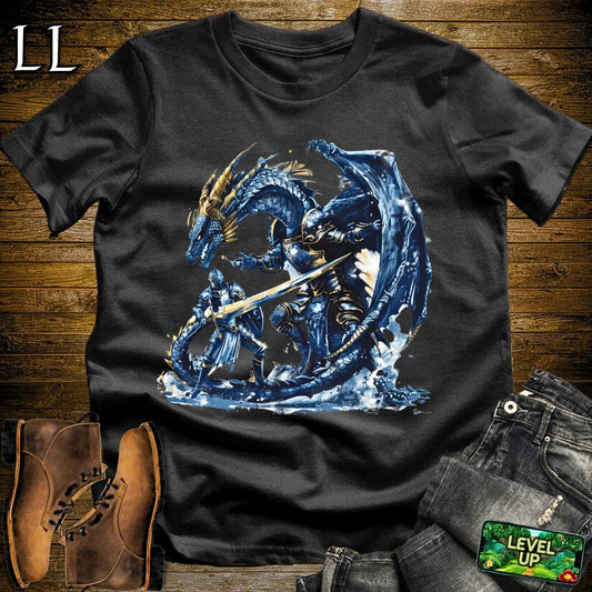 Dragon Slayer Knight Softstyle Tee - Black - LegacyLayers