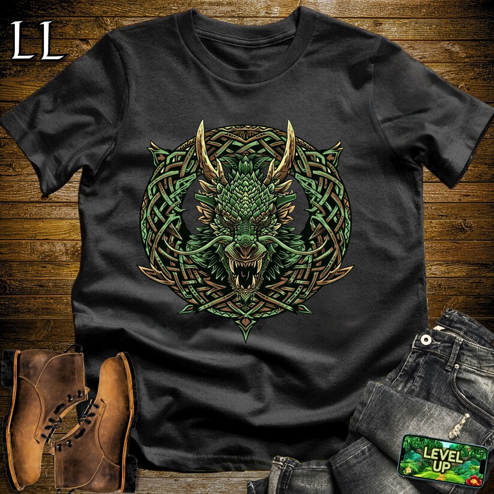 Dragon Wreath Softstyle Tee - Black - LegacyLayers